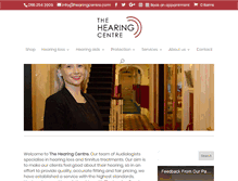 Tablet Screenshot of hearingcentre.com